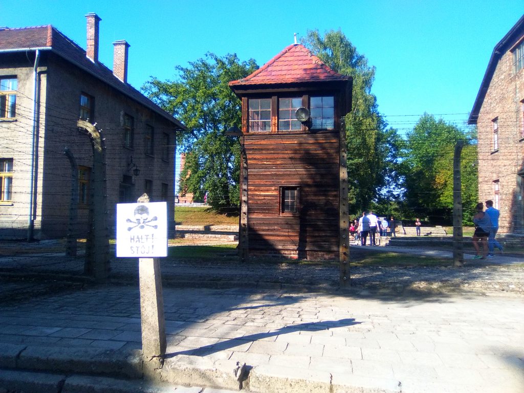 Torre de vigilancia en Auschwitz 